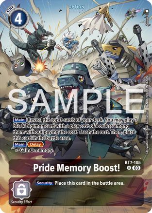 BT7-105 Pride Memory Boost! (Bonus Pack) Single