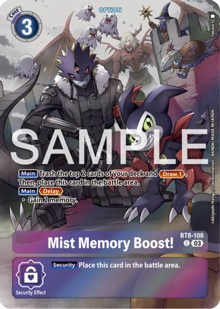 BT8-108 Mist Memory Boost! (Bonus Pack) Single