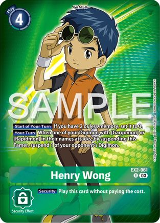 EX2-061 Henry Wong (Reprint) Single