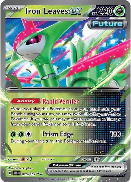 Iron Leaves ex - 025/162 Holo Single