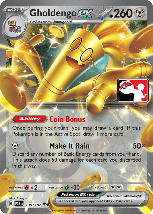 Gholdengo ex 139/182 Holo Single