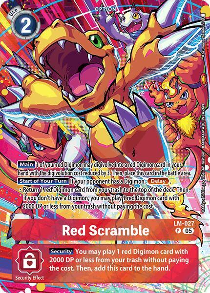 LM-027 Red Scramble (Protector of Light Alternate Art) Single