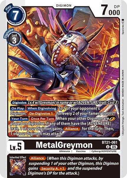 BT21-061 MetalGreymon Single