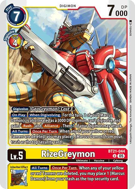 BT21-044 RizeGreymon Single