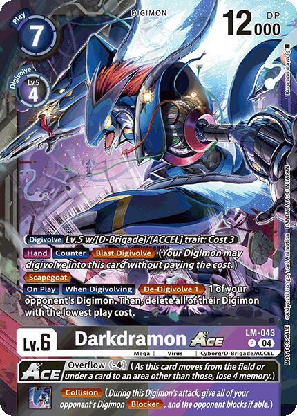 LM-043 Darkdramon ACE (Limited Card Pack) Single