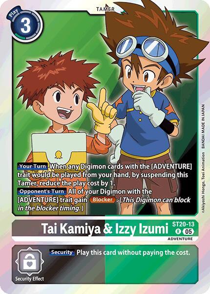 ST20-13 Tai Kamiya & Izzy Izumi Single