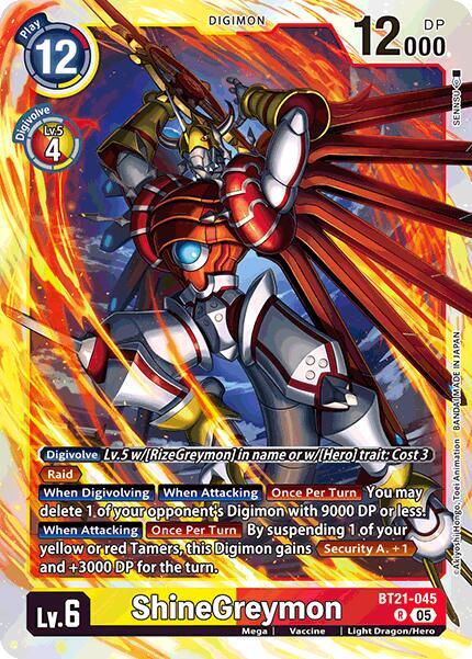BT21-045 ShineGreymon Single