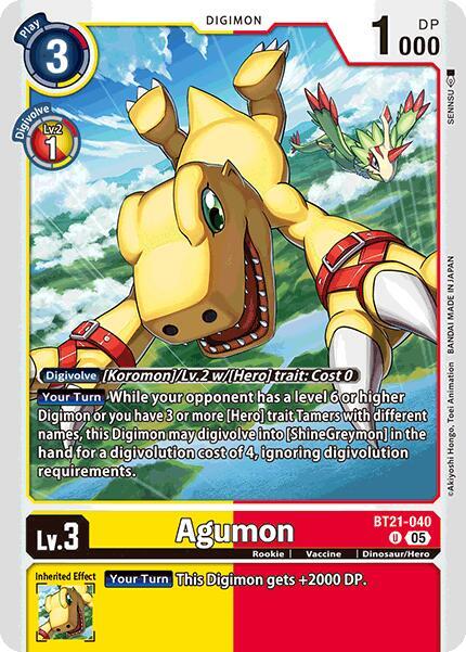 BT21-040 Agumon Single