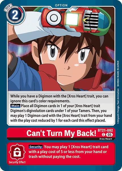 BT21-092 Can't Turn My Back! Single