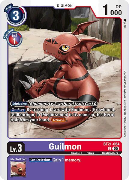 BT21-064 Guilmon Single