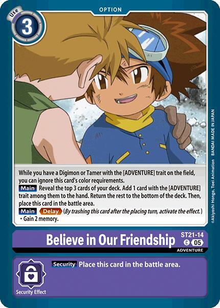ST21-14 Believe in Our Friendship Single