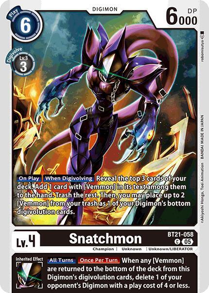 BT21-058 Snatchmon Single