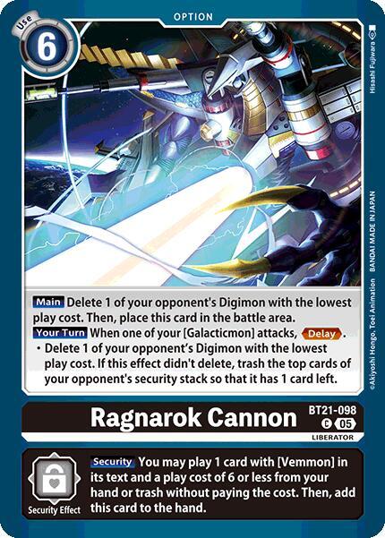 BT21-098 Ragnarok Cannon Single
