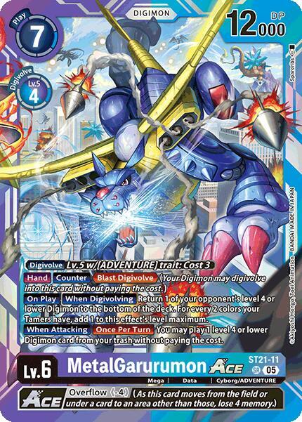 ST21-11 MetalGarurumon ACE Single