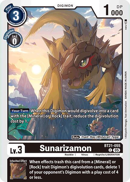 BT21-055 Sunarizamon Single