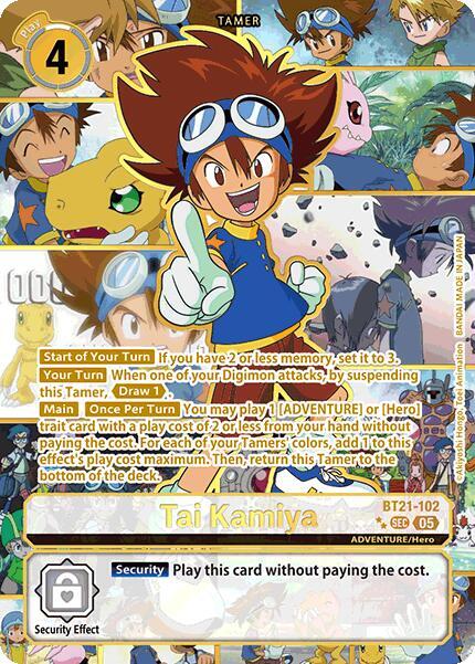 BT21-102 Tai Kamiya (Rare Pull) Single