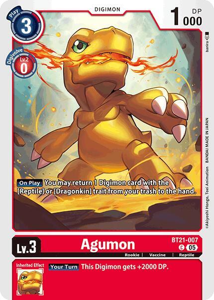 BT21-007 Agumon Single