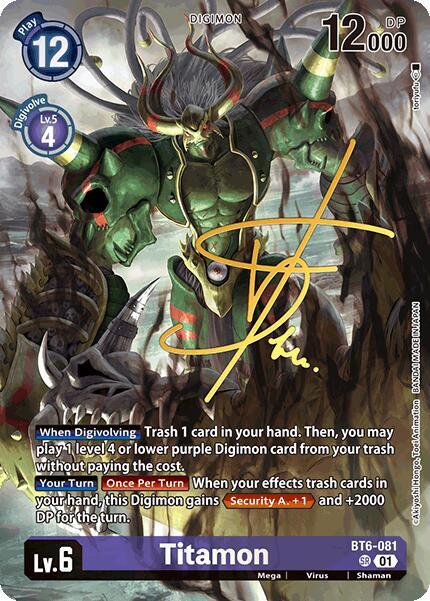 BT6-081 Titamon (Rare Pull) Single