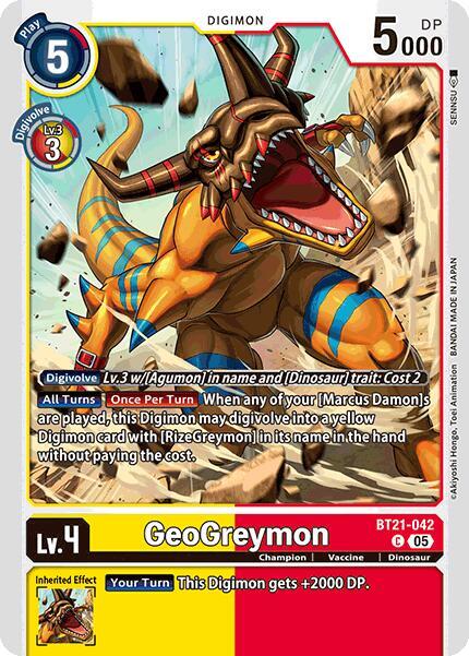 BT21-042 GeoGreymon Single