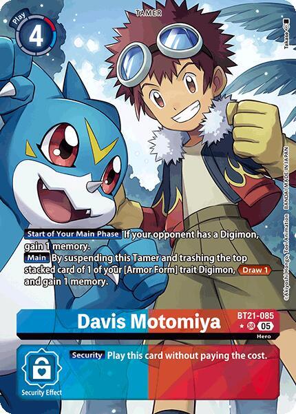 BT21-085 Davis Motomiya (Alternate Art) Single
