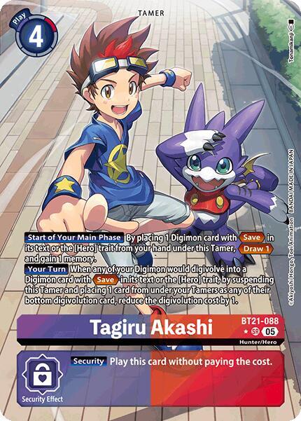 BT21-088 Tagiru Akashi (Alternate Art) Single