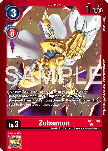 BT3-008 Zubamon BB Single