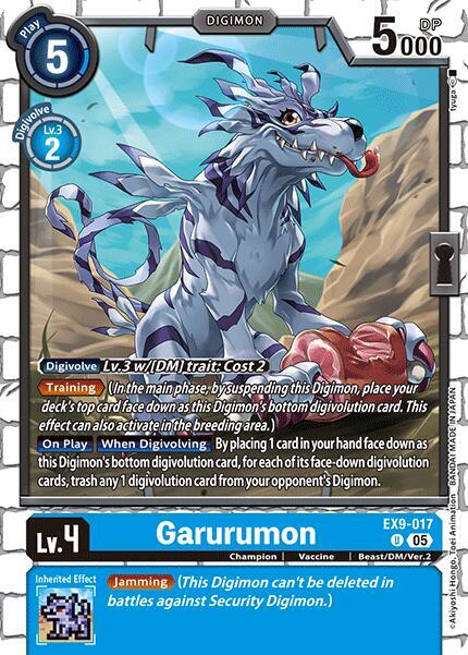 EX9-017 Garurumon Single