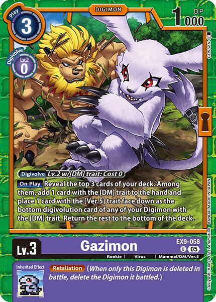 EX9-058 Gazimon Single