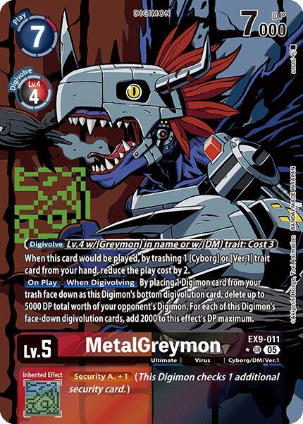 EX9-011 MetalGreymon Alternate Art Single