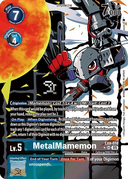 EX9-018 MetalMamemon Alternate Art Single