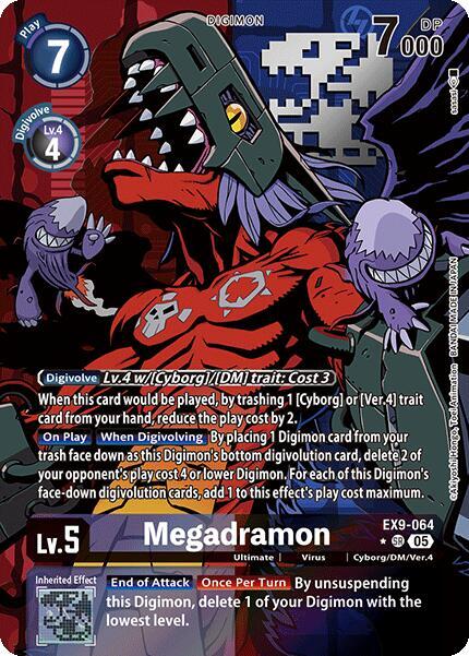 EX9-064 Megadramon Alternate Art Single