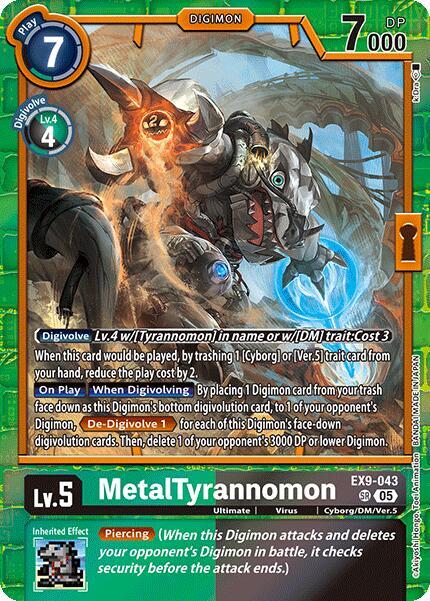 EX9-043 MetalTyrannomon Single