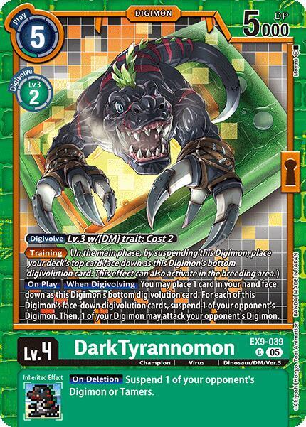 EX9-039 DarkTyrannomon Single