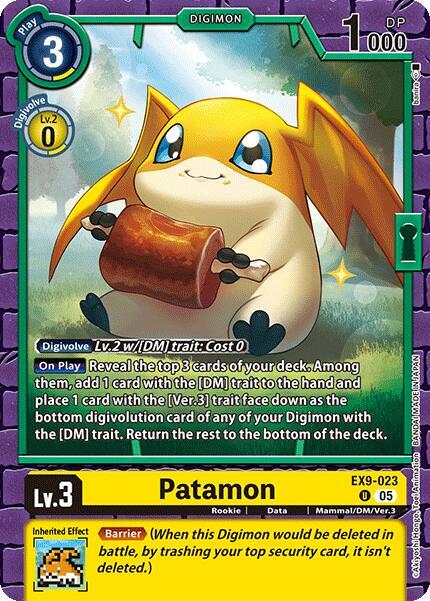 EX9-023 Patamon Single