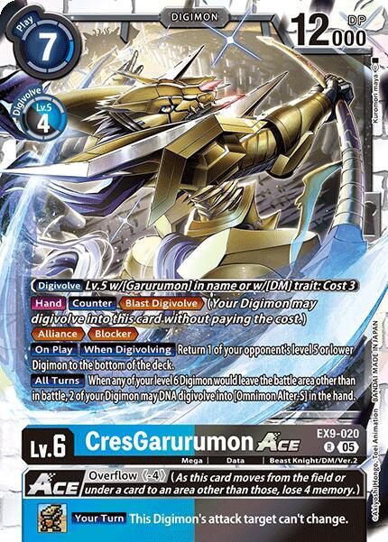 EX9-020 CresGarurumon ACE Single