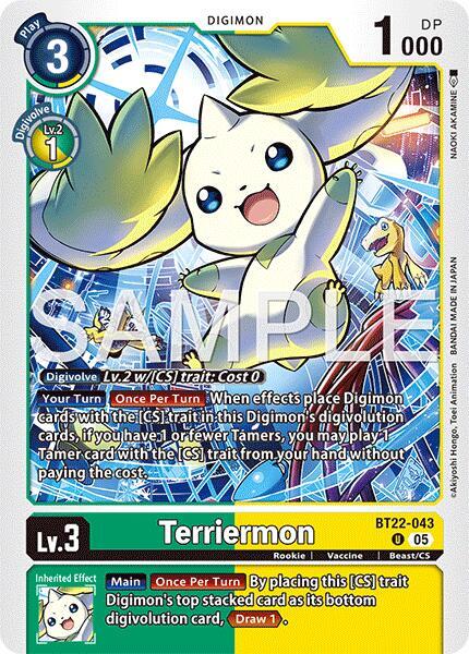 BT22-043 Terriermon Single