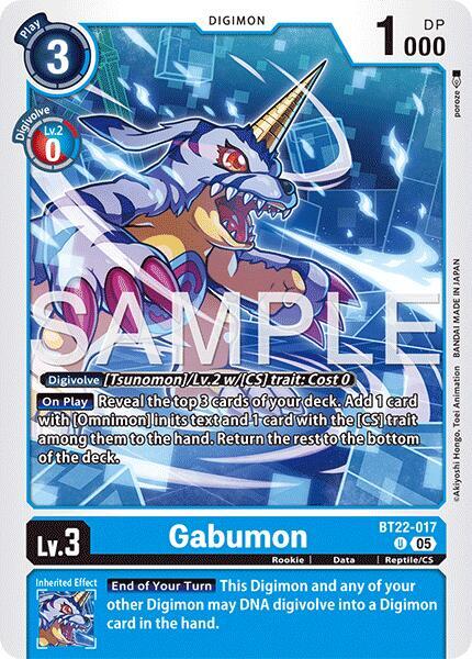 BT22-017 Gabumon Single