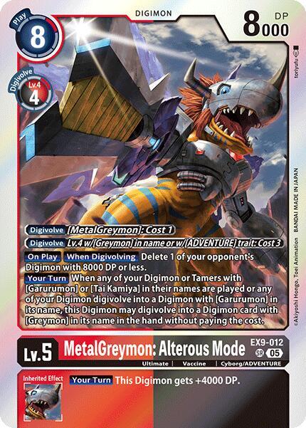 EX9-012 MetalGreymon Alterous Mode Single