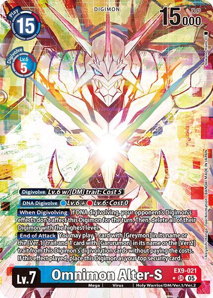 EX9-021 Omnimon Alter S Alternate Art Single
