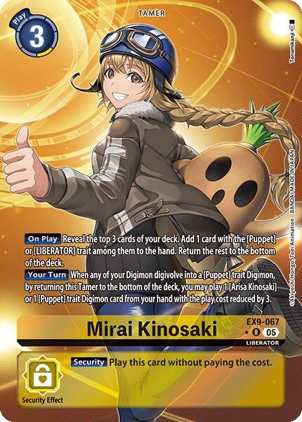 EX9-067 Mirai Kinosaki Alternate Art Single