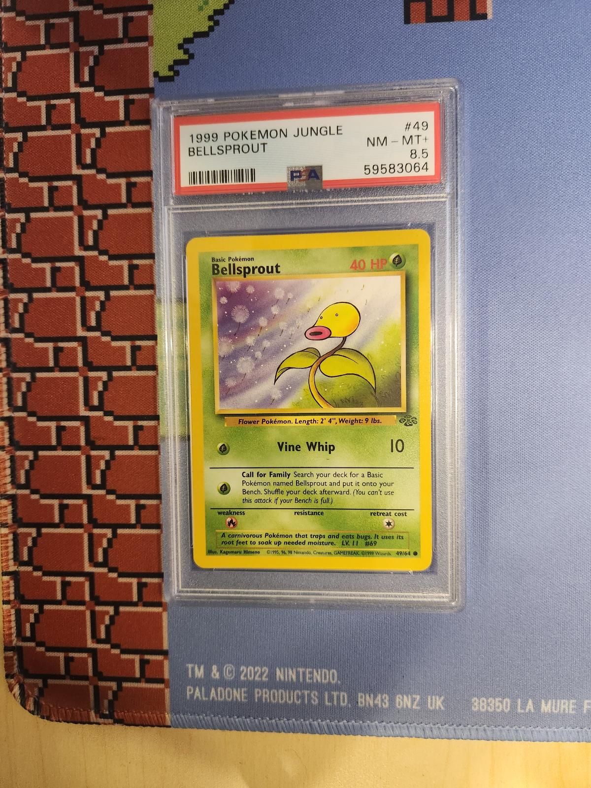BELLSPROUT 49/64 JUNGLE POKEMON PSA 8.5