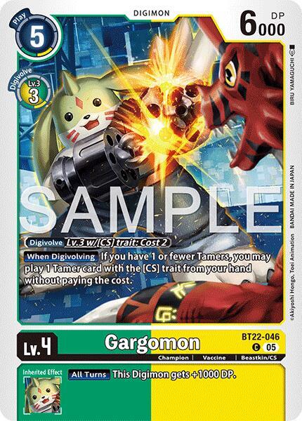 BT22-046 Gargomon Single