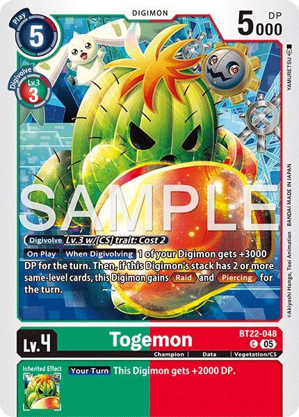 BT22-048 Togemon Single