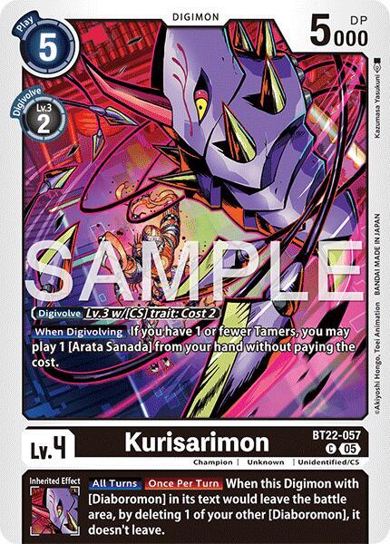 BT22-057 Kurisarimon Single