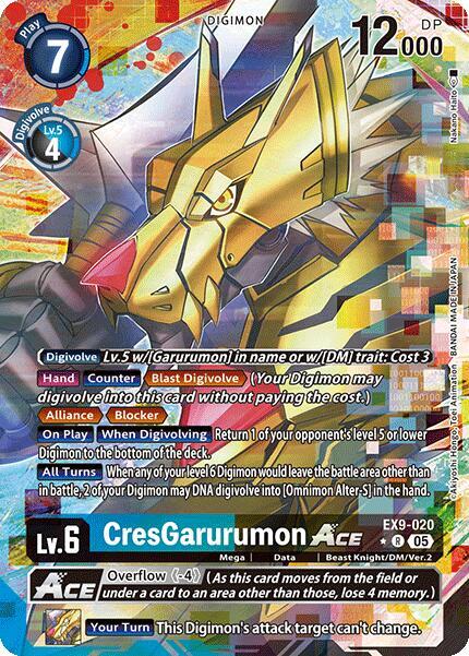 EX9-020 CresGarurumon ACE Alternate Art Single