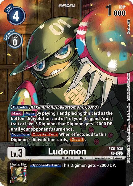 EX6-038 Ludomon Versus Monsters Legend Pack 2025 Single