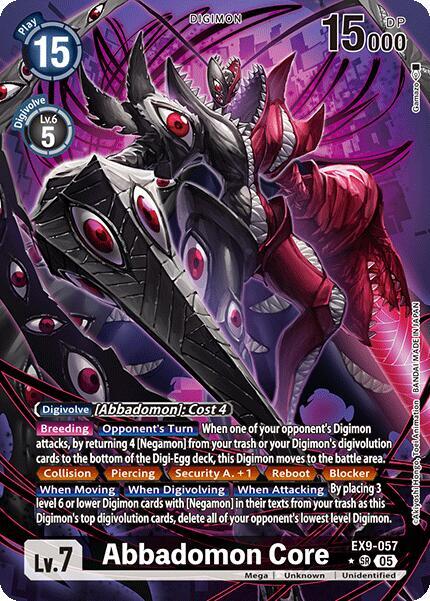 EX9-057 Abbadomon Core Alternate Art Single