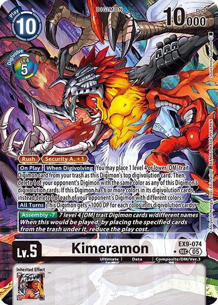 EX9-074 Kimeramon Alternate Art Single