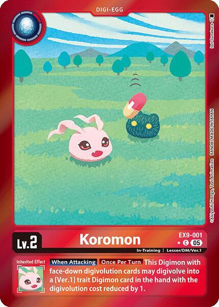 EX9-001 Koromon Limited Foil Single