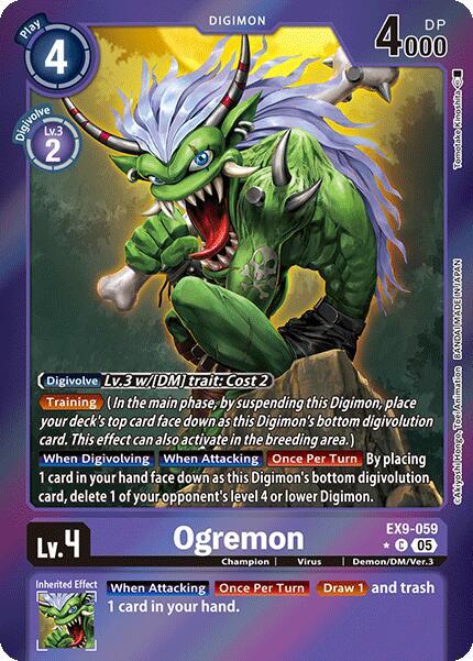 EX9-059 Ogremon Limited Foil Single